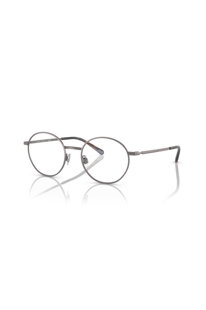 POLO Men's Round Prescription Glasses - Glossy Grey - Image 1